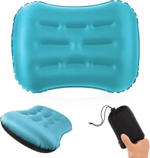 VICKSONGS Inflatable Camping Pillow for Sleeping Ultralight - Camp Pillow, Inflatable Pillow for Camping, Camping Inflatable Pillow, Hiking Pillow, Backpacking Pillow (Blue)