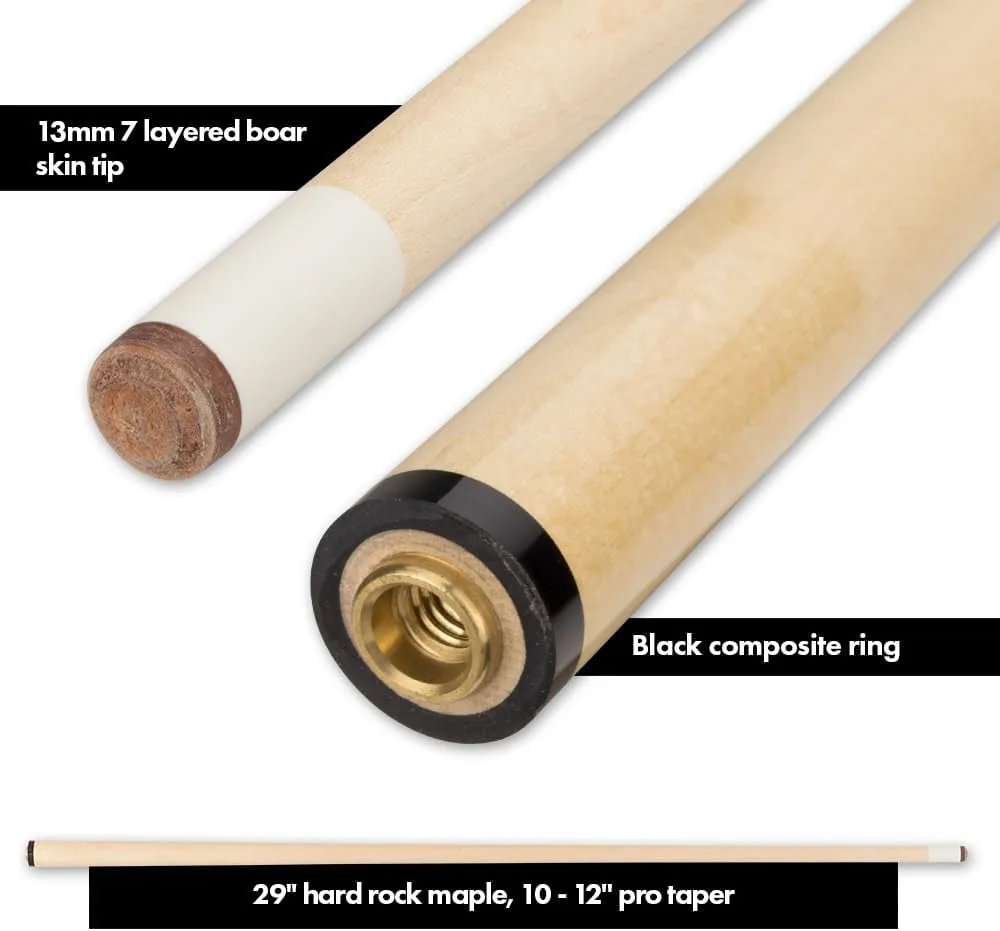 VOODOO Billiards Pool Cue Stick - Blood - Black Magic