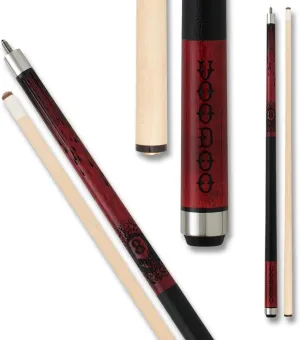 VOODOO Billiards Pool Cue Stick - Blood - Black Magic