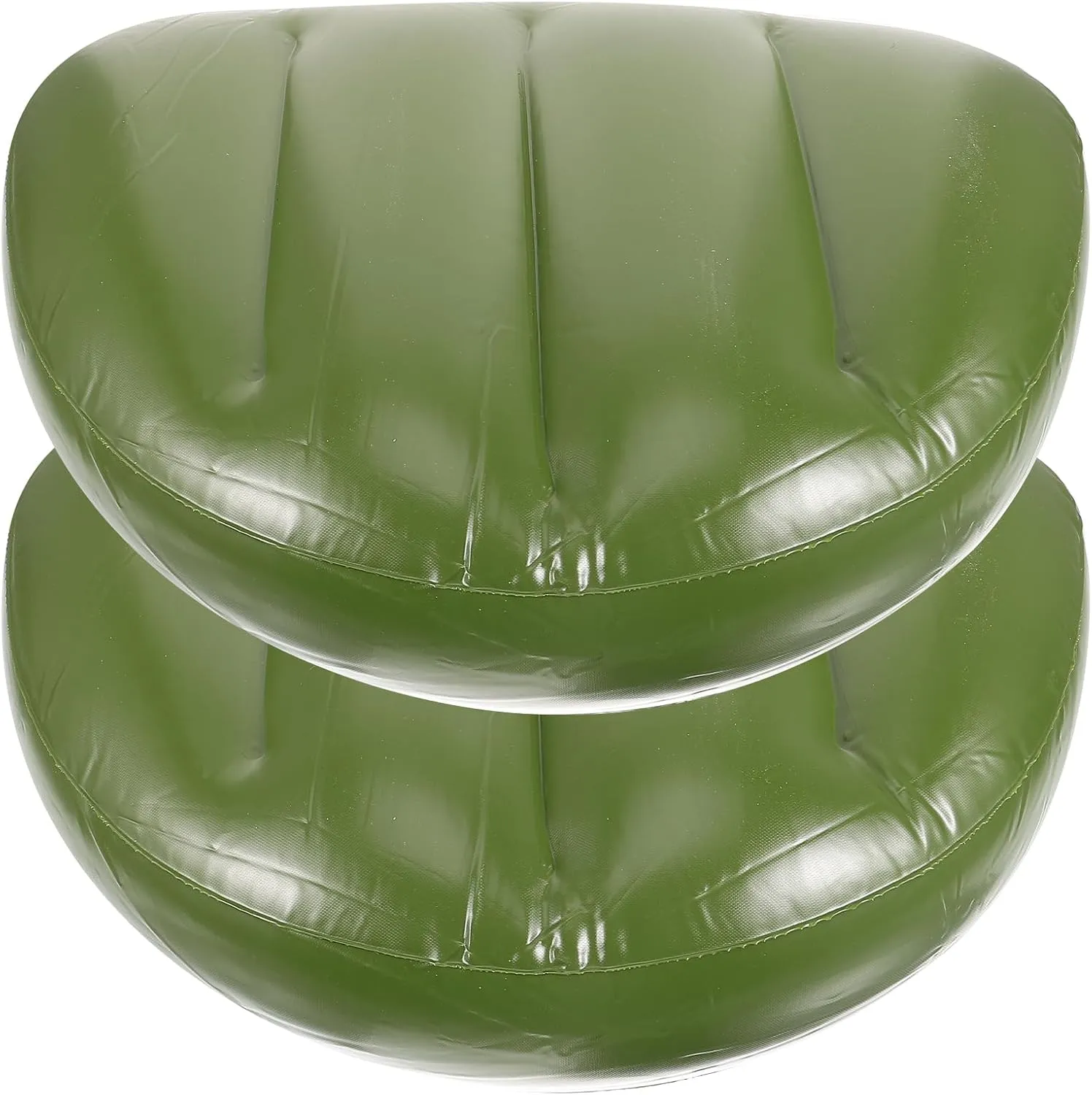 VOSAREA 2pcs Inflatable Seat Kayak Foldable PVC Fishing Seat Pad Waterproof Boat Seat Cushion Blow Up Seat Pad for Camping Fishing Rowing Outdoor