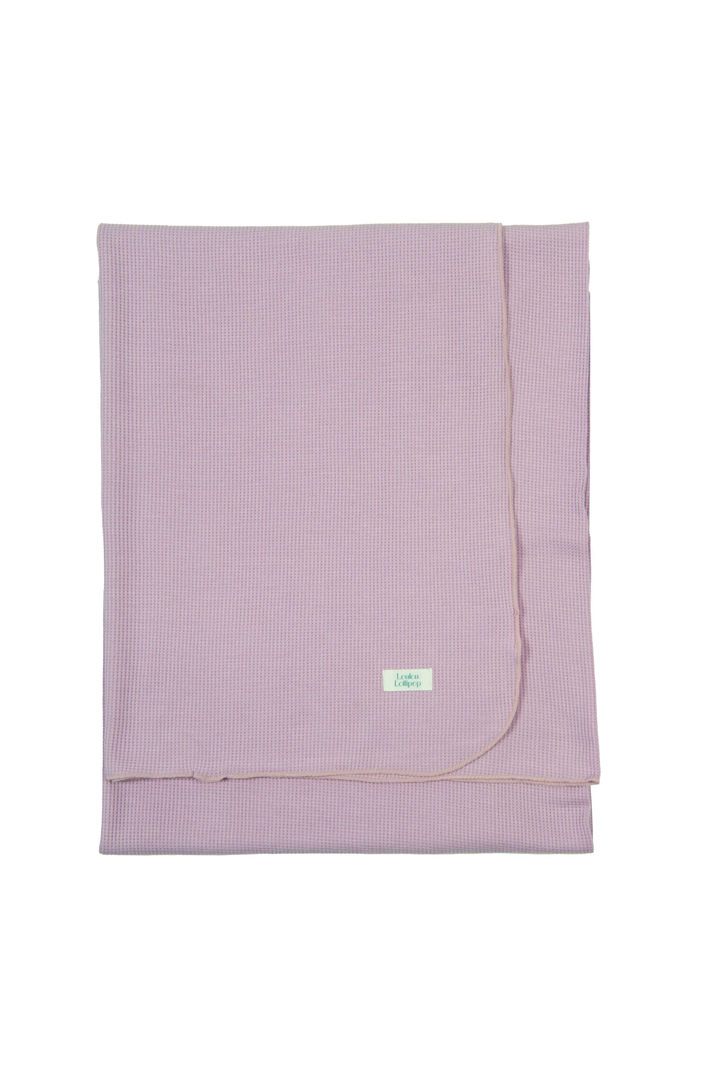 Waffle Stretch Knit Blanket - Lavender