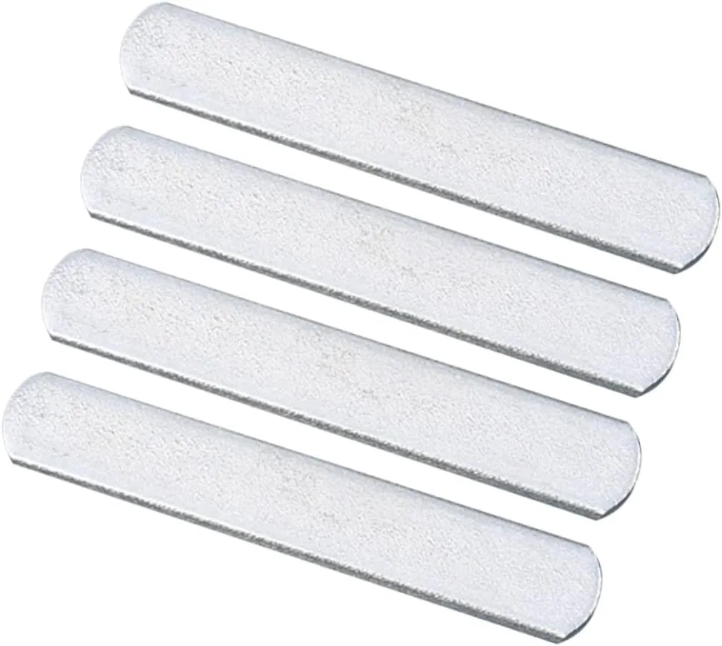 Weighted Leg Strap Steel Plates 4 Stainless Steel Plate Set Electroplated Rounded Edges 0.2kg Each