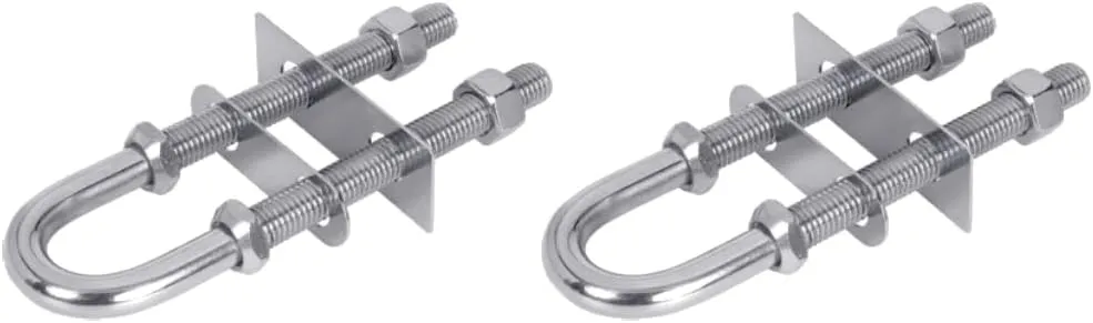 White Water - 304 Stainless Steel Bow & Stern Eye Set Corrosion Resistant Heavy-Duty Marine Hardware for Boat Towing, Anchoring, & Trailer Tie-Downs - 2 Pack