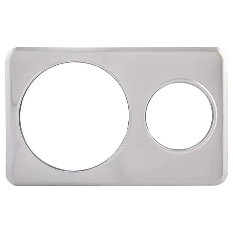 Winco ADP-610 Adaptor Plate, 6-3/8" & 10-3/8" Holes, S/S (Price/Piece)