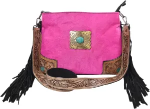 Women Natural Cowhide Leather Ladies Leather Purse Handbag With Adjustable Detachable Strap