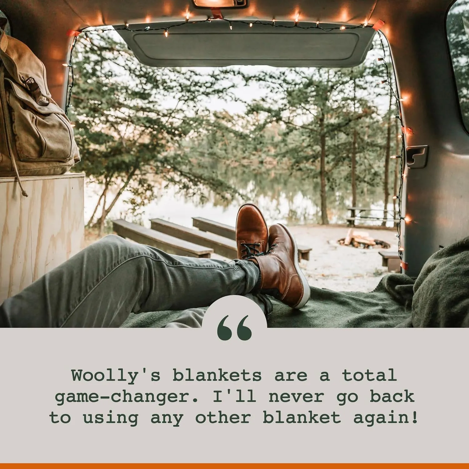 Woolly Mammoth Merino Wool Blanket - Large 66" x 90", 4LBS Camp Blanket | Thick Cabin Outdoors Throw, Cold Weather, Emergency, Camping Gear, Hiking, Survival, Army, Outside, Twin Size Bed, Tan Color