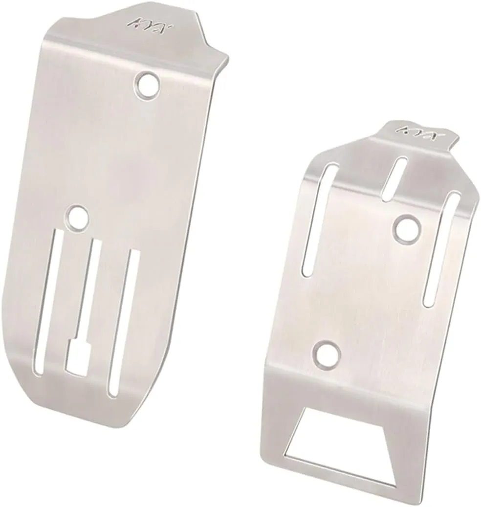 XBERSTAR RC Chassis Armor Guard Plate for Arrma 1/18 Typhon Grom RC Steel Front Rear Chassis Protective Plate for Arrma 1/18 Typhon Grom RC Upgrade Parts Accessories