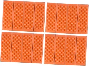 Yardwe Cushion Seat Pad for Camping 4pcs Folding Mats with Honeycomb Design Waterproof for Outdoor Activities
