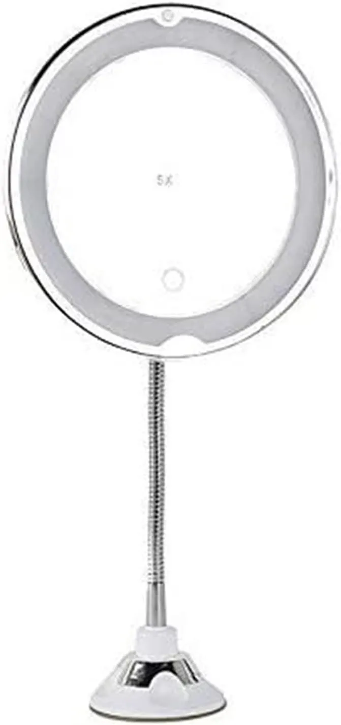 ZWFENG Portable Vanity Mirror, Make Up Dressing Table Mirrors with 22 LED Lights for Bedroom Table Desk Sturdy Foldable Plate